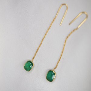 Emerald Drop Earrings